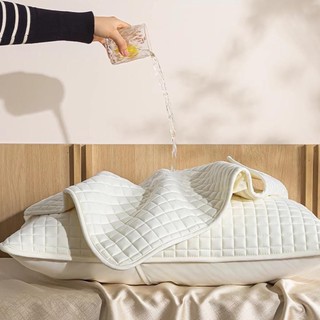 Vỏ gối MODOMINO, Tấm bảo vệ gối lớp cách ly bằng vải Cotton, Vỏ gối chống thấm nước chống mồ hôi thoải mái cho hộ gia đình