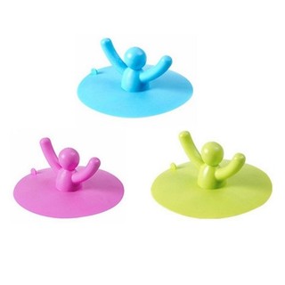 COLO Flat Hút Bồn Rửa Chặn Silicon Tắm Thoát Nước Bồn Tắm Cắm Hình Con Người Bồn Rửa Thoát Nước Nhà Bếp Phòng Tắm Bồn Rửa Cắm