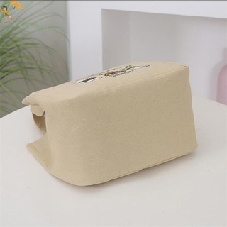 [Gou] Hoạt Hình Dễ Thương In Họa Tiết Canvas Túi Xách Đa Năng Nhân Viên Văn Phòng Túi Ăn Trưa Túi Tote VN