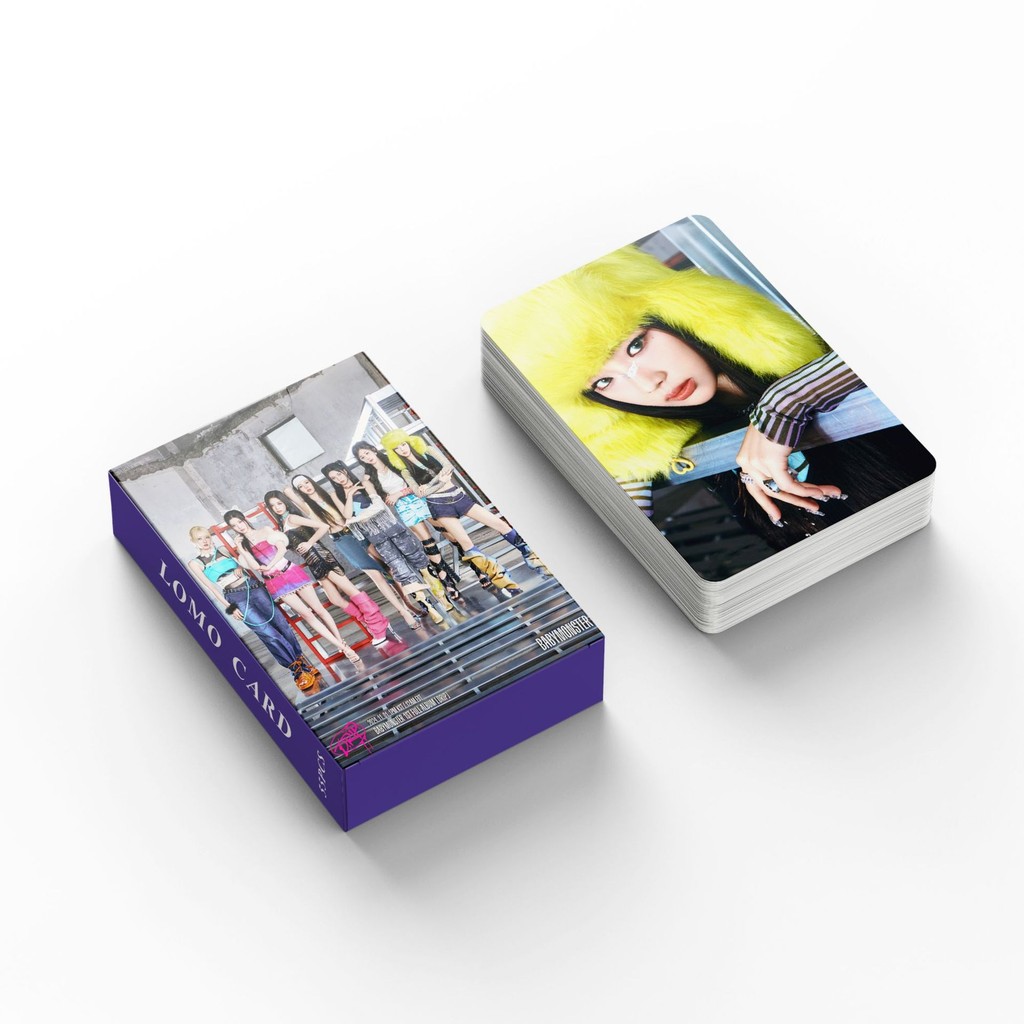 50-124 chiếc BM DRIP Thẻ Lomo ba chiều như thế BABYMONS7ER Photocards MONSTIEZ AHYEON ASA CHIQUITA PHARITA RAMI RORA RUKA Bưu thiếp Laser YM