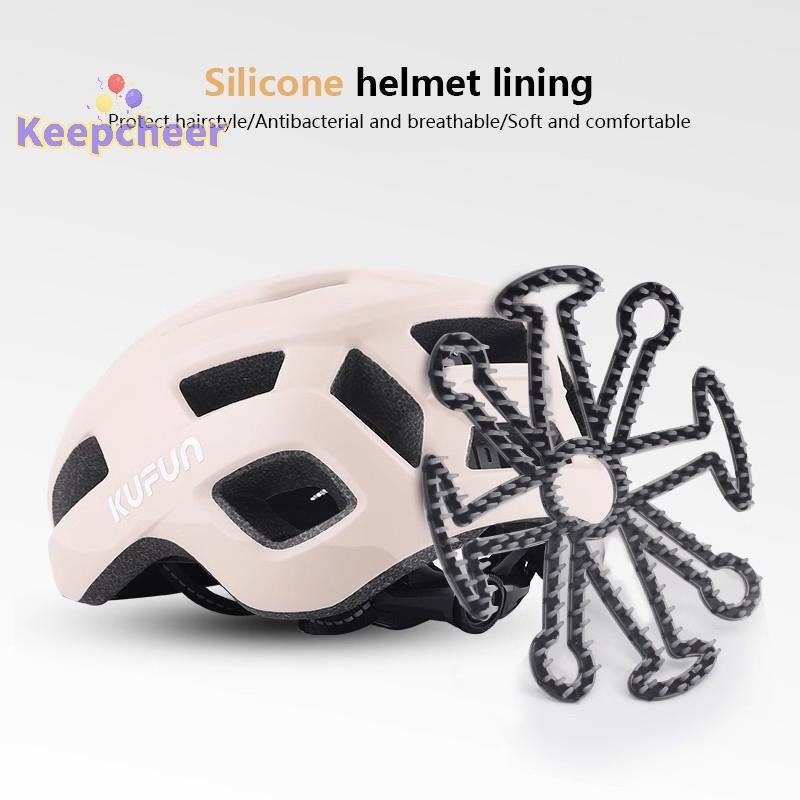 [Keepcheer] Mũ bảo hiểm linh hoạt Tấm silicon bên trong chống biến dạng Tấm lót mũ bảo hiểm thông gió Tấm lót mũ bảo hiểm Bộ đệm phụ kiện mũ bảo hiểm xe đạp xe máy [Mới]