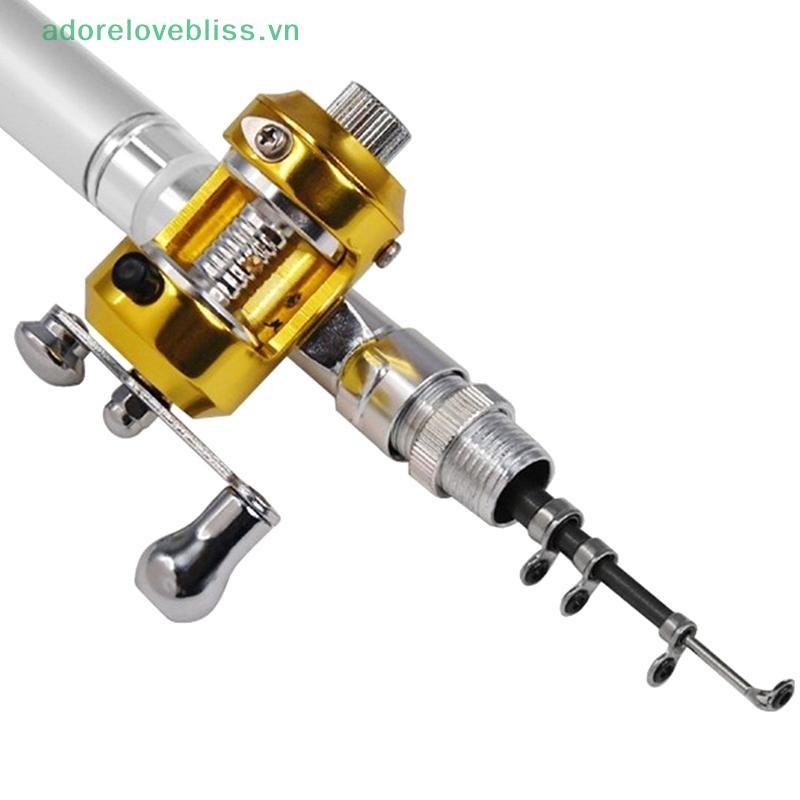 Thêm Kim Loại Trống Cuộn 60-100ft Bút Cần Câu Cá Ice Fishing Reel, Tay Trái / Phải Reel BSS