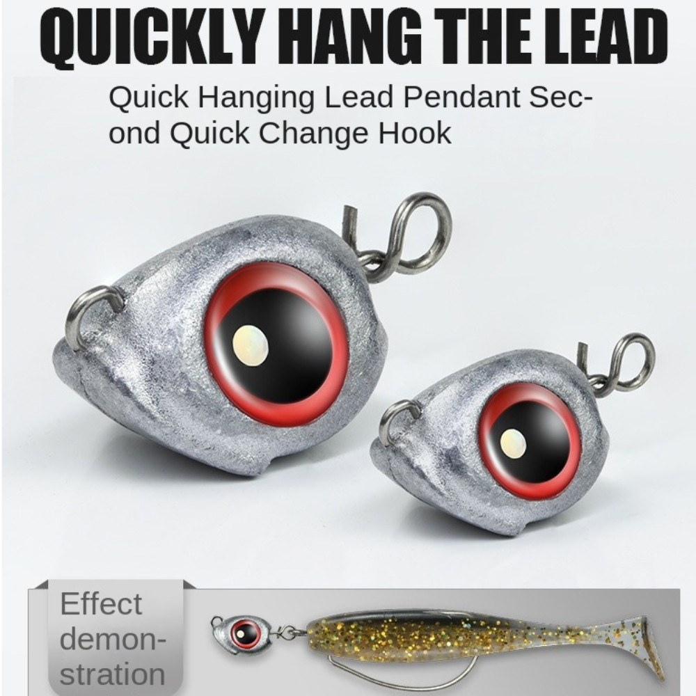 Đầu Jig Swimbait Mắt Lớn Phát Sáng, Cứng Mềm - Phù Hợp Cho Cá Nước Ngọt