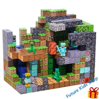( Set 100 ) Khối MineCraft Nam Châm Từ Tính – Đồ Chơi Tư Duy Sáng Tạo, Vừa Học Vừa Chơi