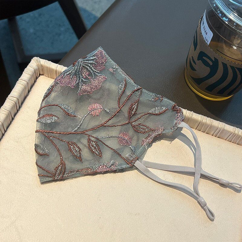 Mặt nạ chống nắng 3D hai lớp lưới thêu jacquard mới mùa hè, giá trị cao, thân thiện với da, thoáng khí, có thể giặt được 5YGP