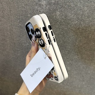 Ốp điện thoại hình quả bóng than hoạt hình Tương thích với iPhone 15 Pro Max, Apple 16 14 Plus 11 / 12 / 13 Pro Max, vỏ bảo vệ chống sốc mới