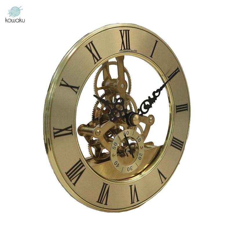 Kohaku Đồng Hồ Tròn Chèn 12.6cm Đồng Hồ Thay Thế Yên Tĩnh Cổ Điển Tự Làm Cơ Chế Đồng Hồ Kẻ Sọc Đầu Đồng Hồ Trang Trí Nhà Trường Văn Phòng