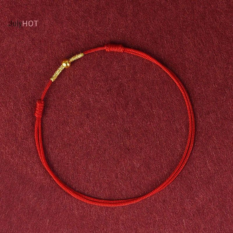 Julyhot Thời Trang Handmade Vòng Tay Dây Đỏ Vòng Tay May Mắn Nam Nữ Người Yêu Bạn Thân Nhất Vòng Tay May Mắn Vòng Chân Kích Thước Điều Chỉnh Massivedeals