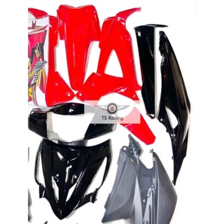 Dàn áo wave RSX100 màu đỏ tươi đen - tặng team 3 lớp