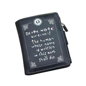 Anime Death Note Ví Ngắn Ví Đen Nam Bifold & Trifold Ví