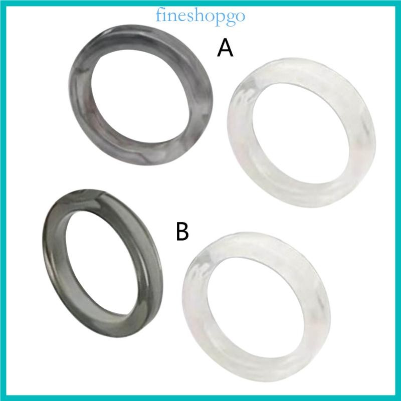 Mỹ 2 Chiếc Nhẫn Acrylic Nhiều Màu Sắc Cho Nữ Mỏng Tròn Nhẫn Trong Suốt Xếp Chồng Dây-Rings Sinh Nhật Trang Trí Quà Tặng