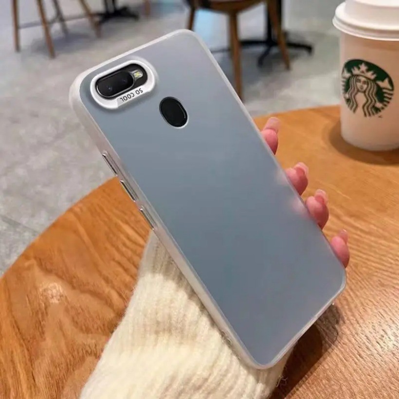 Dành Cho Ốp Lưng OPPO AX5 OPPO A3S A12e A12 A7 AX7 A5S AX5S F9 Pro Ốp Lưng Điện Thoại Laser Kim Loại Sang Trọng Màu Aurora Ốp Lưng Chống Sốc