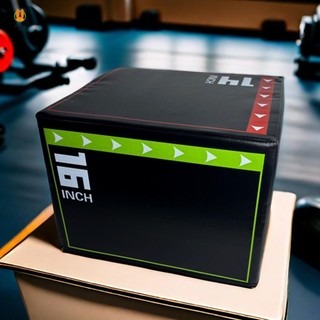 Hộp huấn luyện viên nhảy Plyo mềm 3 trong 1 Hộp tập thể dục chống trượt được sử dụng để tập luyện sức mạnh nhảy