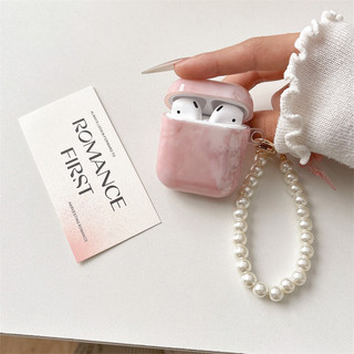 Đá cẩm thạch màu hồng cho AirPods 1 / 2 3 Pro Pro2 Pro3 Airpod4 Bộ tai nghe Vỏ bảo vệ Bluetooth không dây AirPods pro2 Pro3 3 4 Vỏ bảo vệ tai nghe