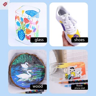 Alik Trực Tiếp Chất Lỏng Acrylic Bút Đánh Dấu Bút Sơn Bút Tranh Đá Gốm Glas Gỗ Canvas Làm Vẽ Graffiti Màu Bút VN