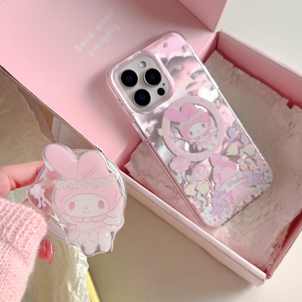 Ốp Lưng Cứng Tương Thích Với iPhone 13 13Pro 13ProMax 14 14Pro 14ProMax 15 15Pro 15ProMax 16 16Pro 16ProMax Ốp Nam Châm Họa Tiết Giai Điệu Hoa Cổ Tích