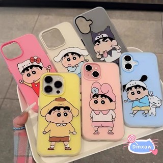 Ốp Điện Thoại Màu Hồng Dễ Thương Giai Điệu Crayon Shin-chan Cho OPPO Find X8 Pro Reno 5 6 5K A79 A97 A78 A57 A77 A55 A56 A53s 5G 2020 2022 5G 4G Vỏ Hoạt Hình Ngộ nghĩnh Màu Kẹo Vỏ Chống Sốc