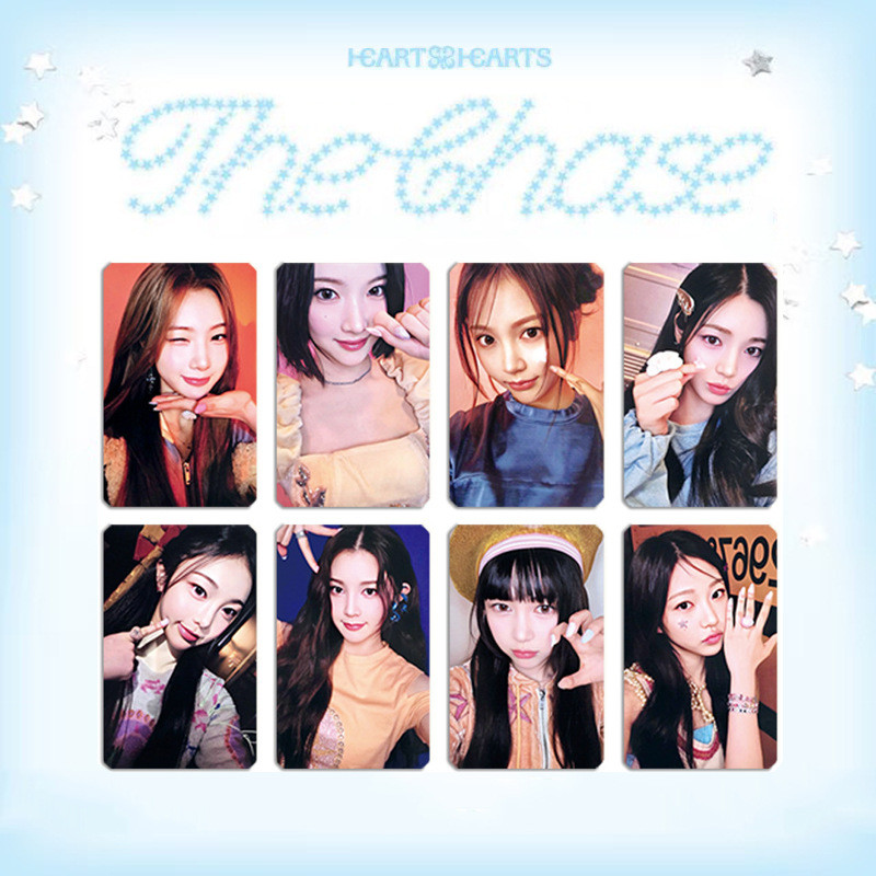 4-8 chiếc H2H Hearts2Hearts The Chase Lomo Cards Makestar SM Town LD Soundwave POB Photocard JIWOO CARMEN YUHA STELLA JUUN A-NA IAN YE-ON Bưu thiếp ảnh chống nước YM