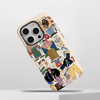 Ốp lưng một ngày bé gái 2 trong 1 cho Apple 16 Pro Max iPhone 15 Dual Layer 14 Pro Film 13 / 12 / 11 Pro Max 7 / 8p Xs Max Vỏ bảo vệ chống sốc