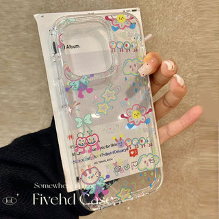 Ins Hàn Quốc Phim Hoạt Hình Ngôi Sao Dễ Thương Hoa Bling Vỏ Cho iPhone 11 16 16E 15 14 13 12 Pro Xs Max XR X 7 8 Plus SE Vỏ Điện Thoại TPU Mềm Bảo Vệ Nhật Bản Lấp Lánh Trường Hợp HD Trong Suốt