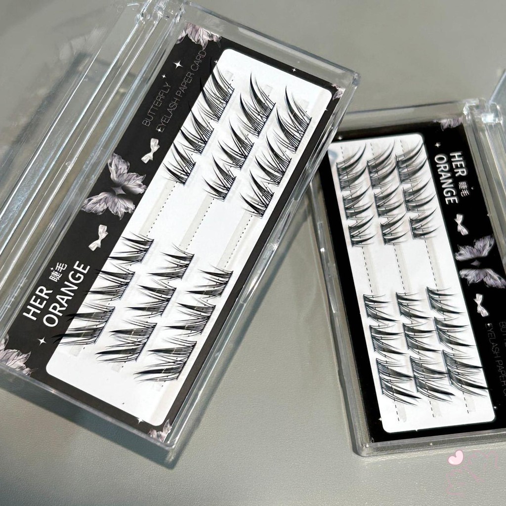 Dây mỏng Wispy Lash Cụm siêu nhẹ Lông mi giả lâu trôi nâng cao vẻ ngoài của bạn cho mọi dịp
