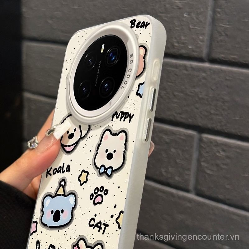 Ốp điện thoại cho Honor Magic 7pro 6pro 5pro 4pro 7 6 5 4 Pro, vỏ bọc hoạt hình động vật, mới, lỗ lớn, chống rơi, vỏ bảo vệ cứng dễ thương