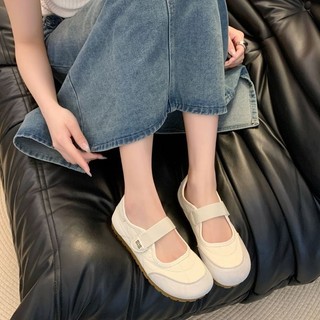 Giày đế bệt mũi tròn thời trang nữ Velcro