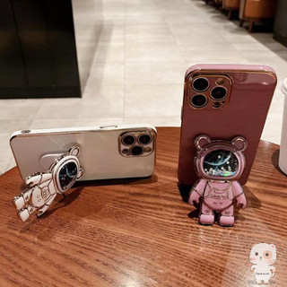 【Chamvn】Giá đỡ điện thoại đa năng hình phi hành gia 3D mạ điện Giá đỡ để bàn