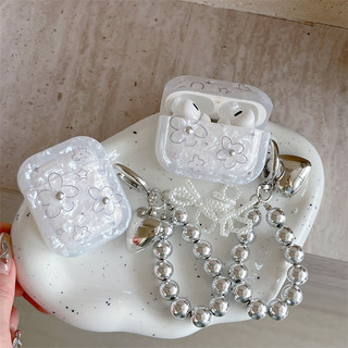 Hoa kim loại cho AirPods 1 / 2 3 Pro Pro2 pro3 Airpod4 Bộ tai nghe Vỏ bảo vệ Bluetooth không dây AirPods Pro i3 i4 pro3 Vỏ bảo vệ tai nghe