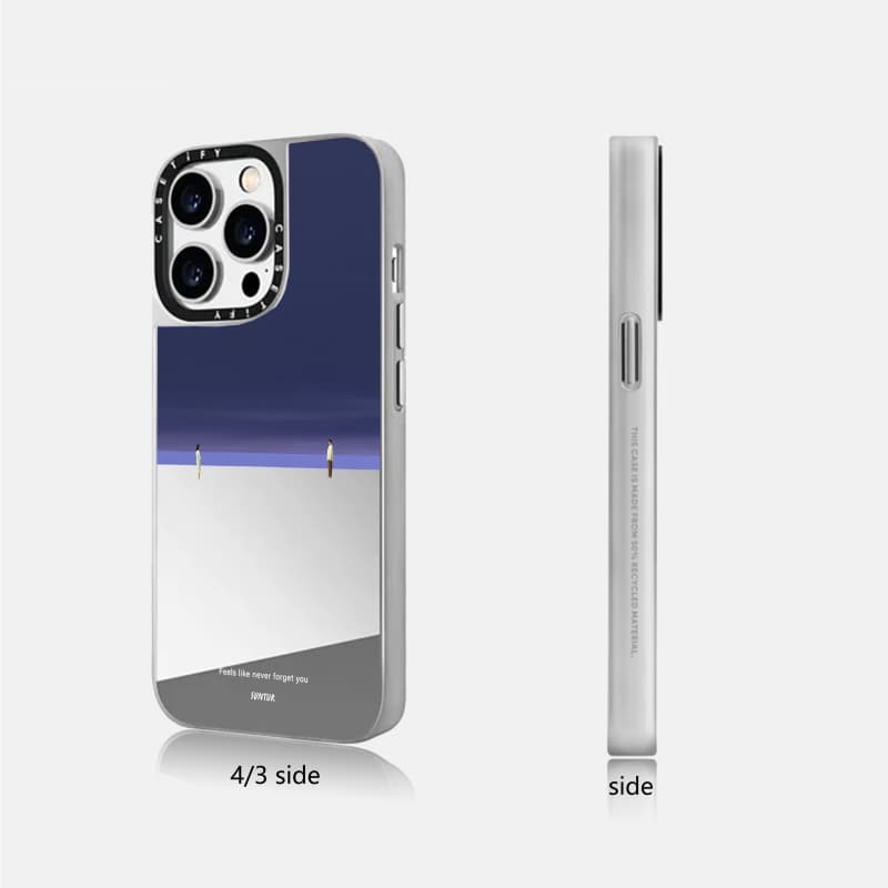 CASETiFY X Suntur Cảm giác như không bao giờ quên bạn Hút từ tính Vỏ IPhone Gương đen & bạc IPhone 16 15 14 13 12 Pro Max Plus Vỏ cứng có hộp logo khắc