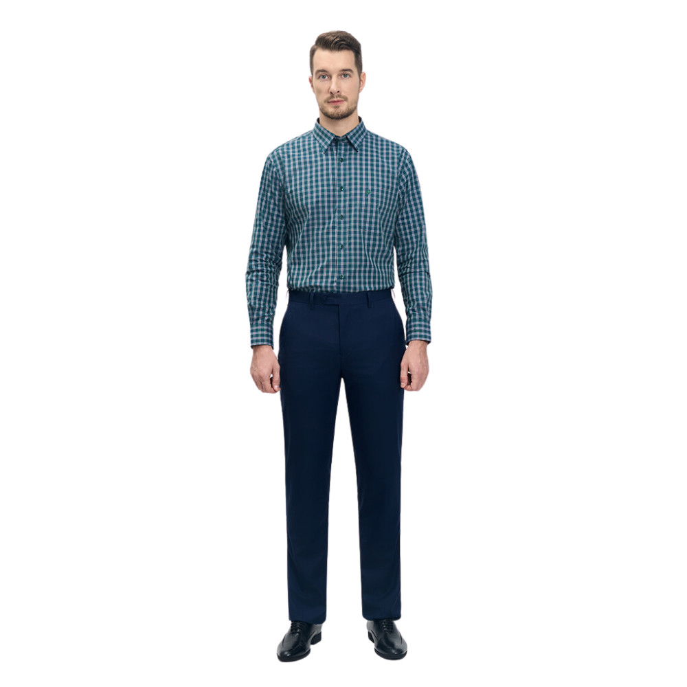 Quần tây trơn 0ly SAN SCIARO vải poly phom regular SS00000015