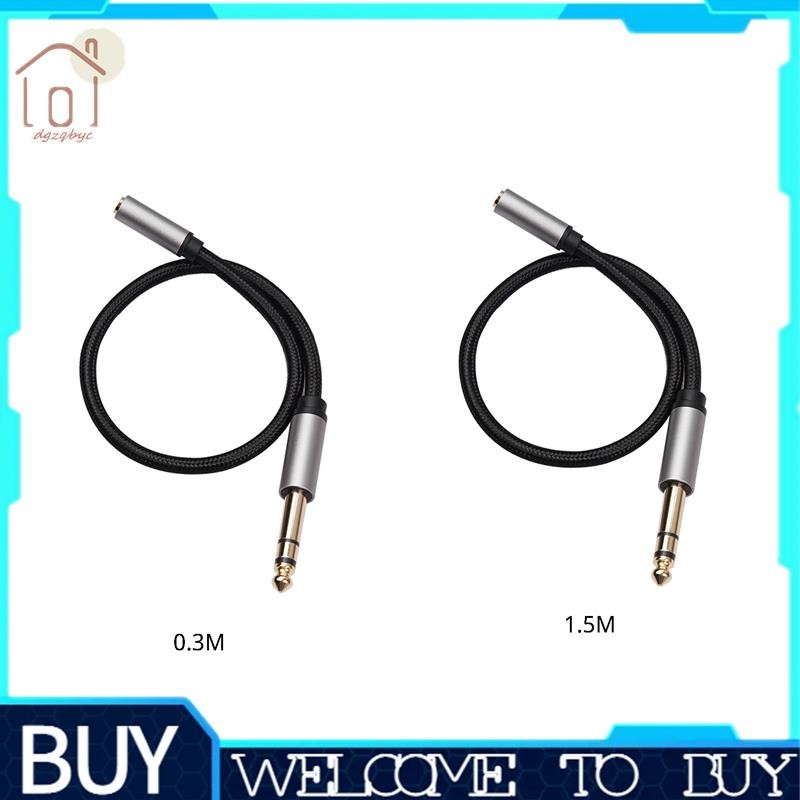 [Dgzqbyc] Bộ chuyển đổi âm thanh 6.35mm 1 / 4 Jack âm thanh nổi nữ sang 3,5mm 1 / 8 cho bộ khuếch đại, đàn Guitar, đàn Piano bàn phím, rạp hát tại nhà