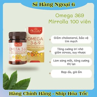 [DATE MỚI ĐỦ BILL] Viên uống Omega 369 Mirrolla Hàng Nga lọ 100 viên