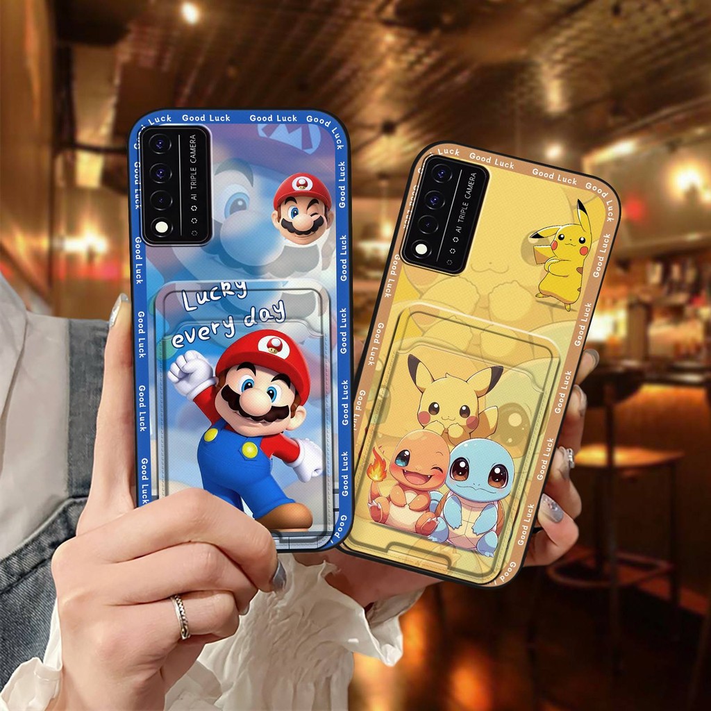 Bọc Toàn Bộ Vỏ Điện Thoại Bền Cho TCL T-Mobile Revvl V + 5G / Revvl V Plus 5G Vỏ Mềm Túi Đựng Thẻ Dễ Thương Hoạt Hình Chống Sốc