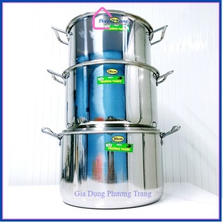 NỒI HẦM, LUỘC GÀ INOX CAO CẤP TRƯỜNG THÀNH NẤU ĐƯỢC BẾP TỪ NHIỀU SIZE 26CM, 28CM, 30CM - Phương Trang