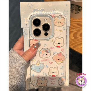 Adorable animals Phone Case for IPhone 16 15 14 13 12Pro Max 11 XR XS Max 7 8 Plus Cartoon Phone Cover Soft Case TA