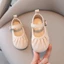 Giày búp bê cho bé gái khóa cài đế bằng xinh thanh lịch