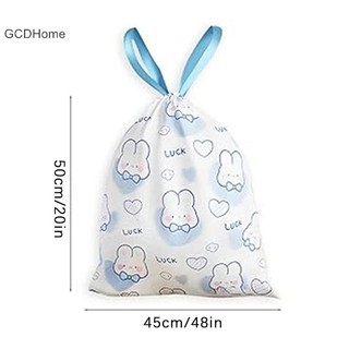 Gcdhome 50 Hoặc 100 Cái / Cuộn Túi Đựng Rác Túi Dây Rút Túi Rác Nhỏ Họa Tiết Hoạt Hình Hộ Gia Đình Nhà Bếp Phòng Tắm Túi Đựng Rác HOT
