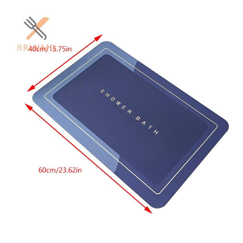 Rrlnmd Thảm tắm phòng tắm thấm hút Thảm tắm chống trượt Thảm tắm khô nhanh Thảm tắm lối vào nhà bếp Thảm chùi chân Thảm trải sàn nhà Thảm trải sàn bồn tắm MỚI