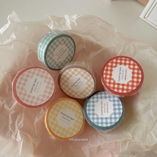 Washi caro chiết 1 mét Papier Platz trang trí sổ