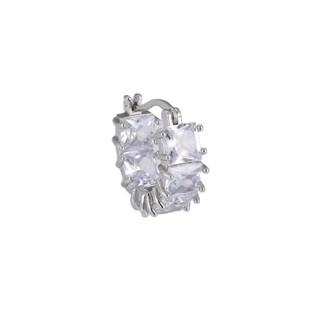 Châu Âu Mỹ ins Phong Cách Mới Đơn Giản Đính Đá Zircon Bông Tai Nữ