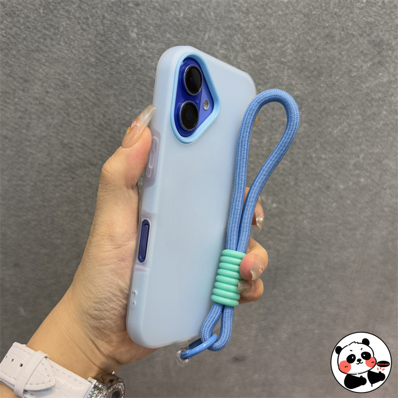 Ốp Điện Thoại Dây Đeo Cho Redmi 14C 14R 13 13X A4 A3 Pro Turbo 4 Pro 3 5G 4G Ốp Lưng Màu Kẹo Dễ Thương Mezzanine Có Thể Giữ Ảnh Vỏ Có Dây Đeo Tay