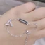 SQ SEVENTEEN Hỗ Trợ Ngoại Vi Cùng Phong Cách Vòng Tay Karat Màu Hồng Xanh Men Thiết Kế Thủ Công Thời Trang Đơn Giản Trang Sức