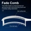 FAVORITEGOODS Lược làm mờ tóc, Lược cắt tóc thiết kế gradient, Dụng cụ tạo kiểu tóc cong hai lớp dành cho nam Công cụ định vị cắt tóc tiện dụng dành cho nam