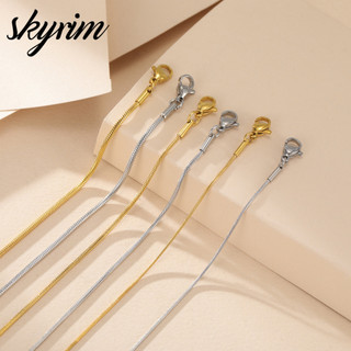 Vòng tay đơn giản bằng thép không gỉ Titan SKYRIM Trang sức thời trang mạ vàng 18K dành cho nữ