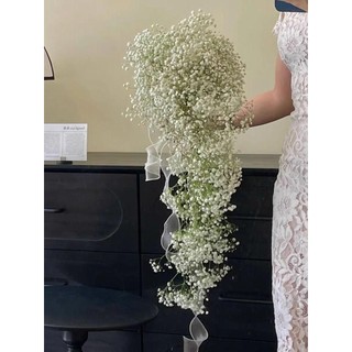 Bó hoa thác nước cho cô dâu, hoa giả, ảnh cưới, đạo cụ chụp ảnh trong studio CEVERIA C02245