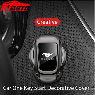 Ford Car One-Click Start Nút Trang Trí Dán Hợp Kim Kẽm Bảo Vệ Dành Cho Fiesta Ranger T6 T7 T8 T9 Focus Territory Everest Ecosport Ka Fusion Raptor Escape Phụ Kiện