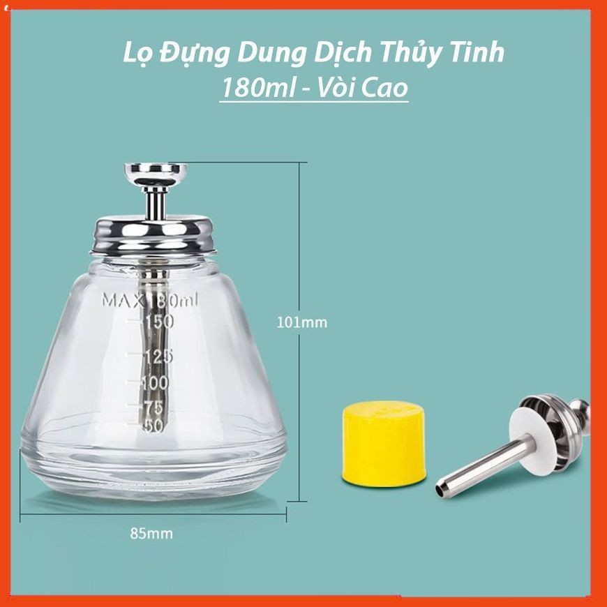 Lọ thủy tinh lõi nhôm đựng cồn, xăng thơm, chất tẩy keo
