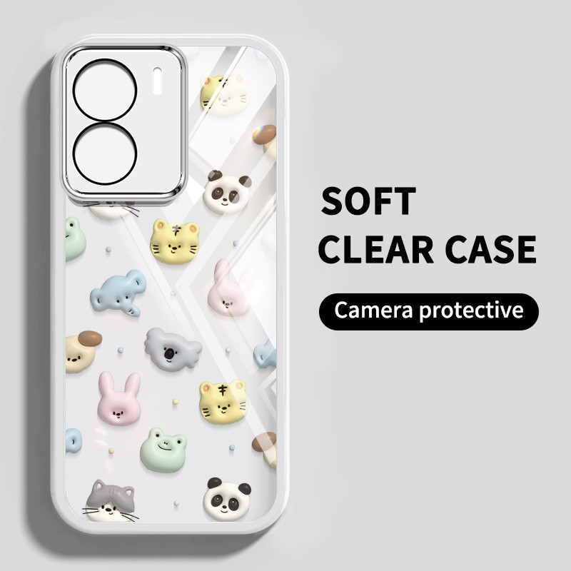 Ốp Điện Thoại YBD Cho Redmi A5 Turbo 4 Pro Xiaomi POCO F7 5G POCO C71 Hoạt Hình Nhiều Màu Sắc Vui Vẻ Họa Tiết Động Vật Nhỏ