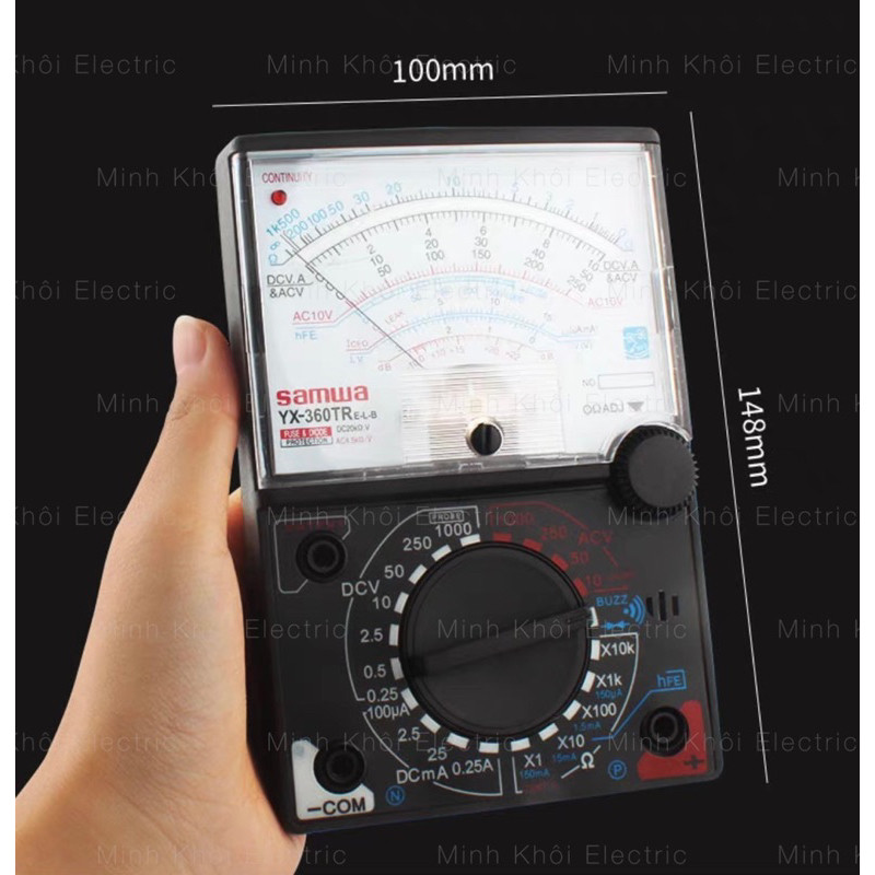 Đồng hồ vạn năng Samwa YX360-TRn tặng kèm pin,đồng hồ điện tử,máy đo vạn năng, đo điện,đồng hồ đa năng đo điện trở